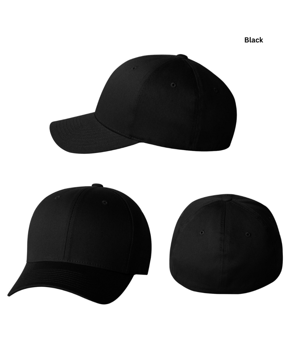 [TEAM NAME] Flexfit Fitted Baseball Cap
