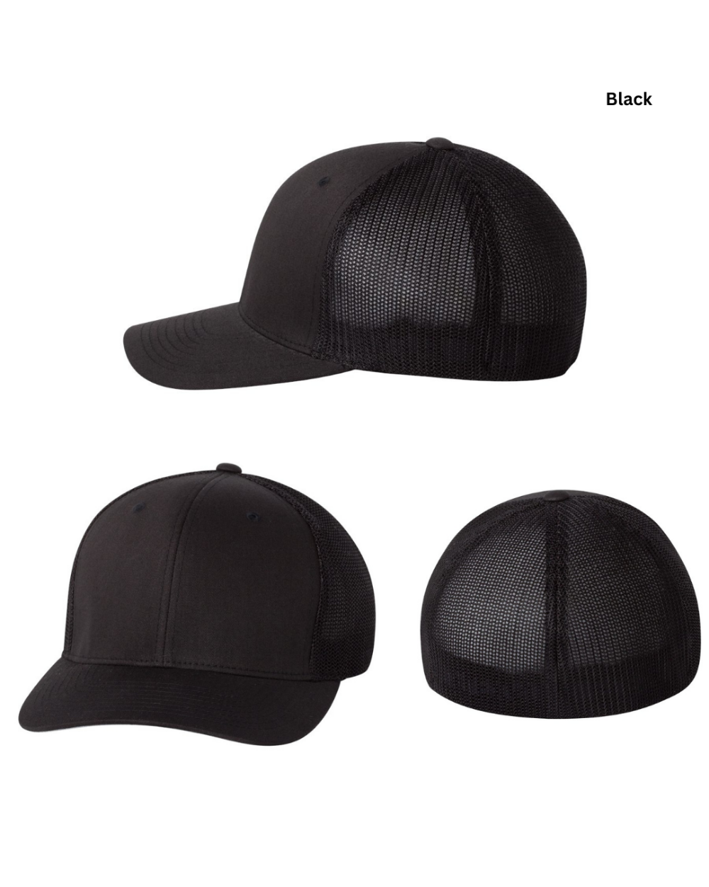 [TEAM NAME] Flexfit Fitted Trucker Hat
