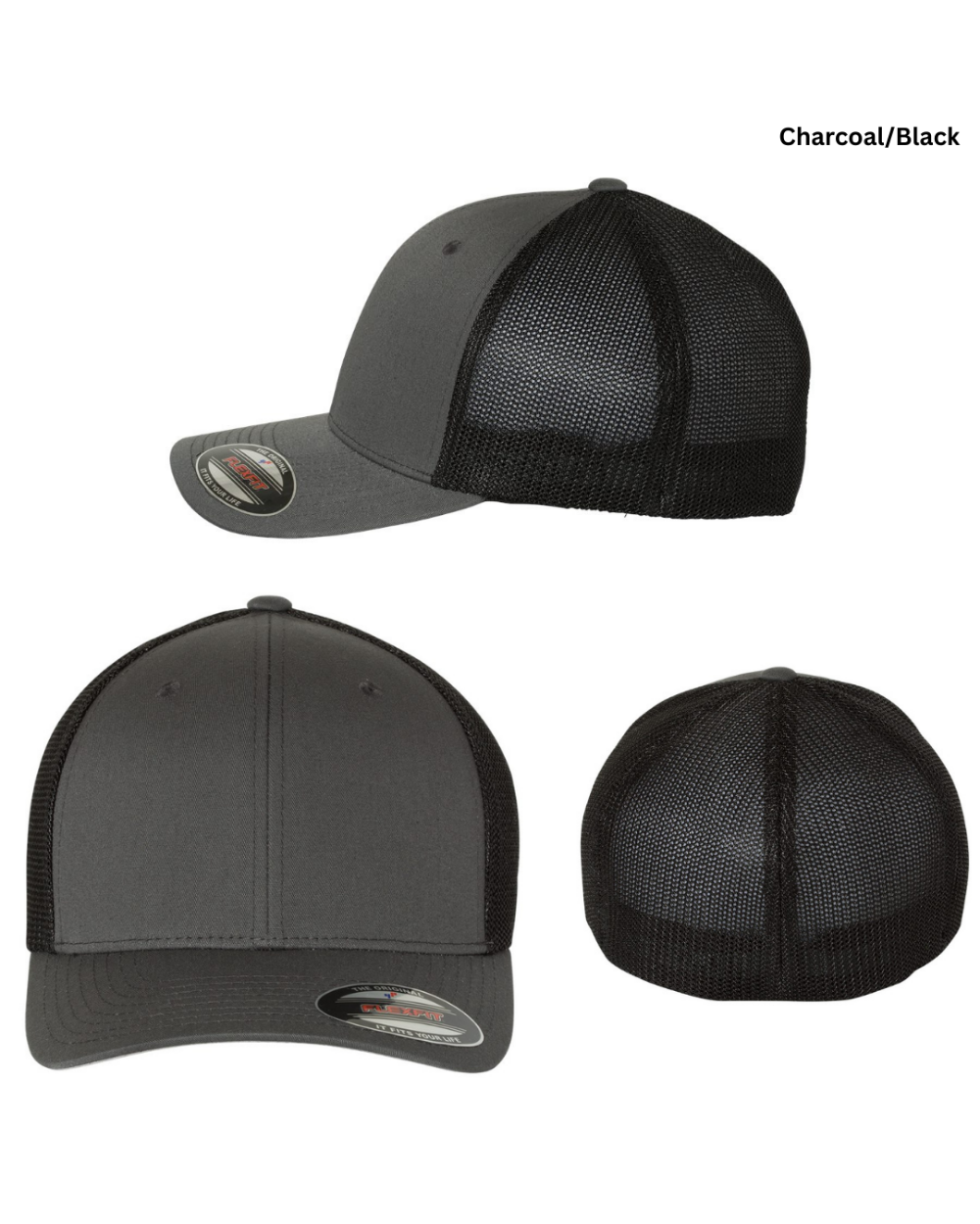 [TEAM NAME] Flexfit Fitted Trucker Hat