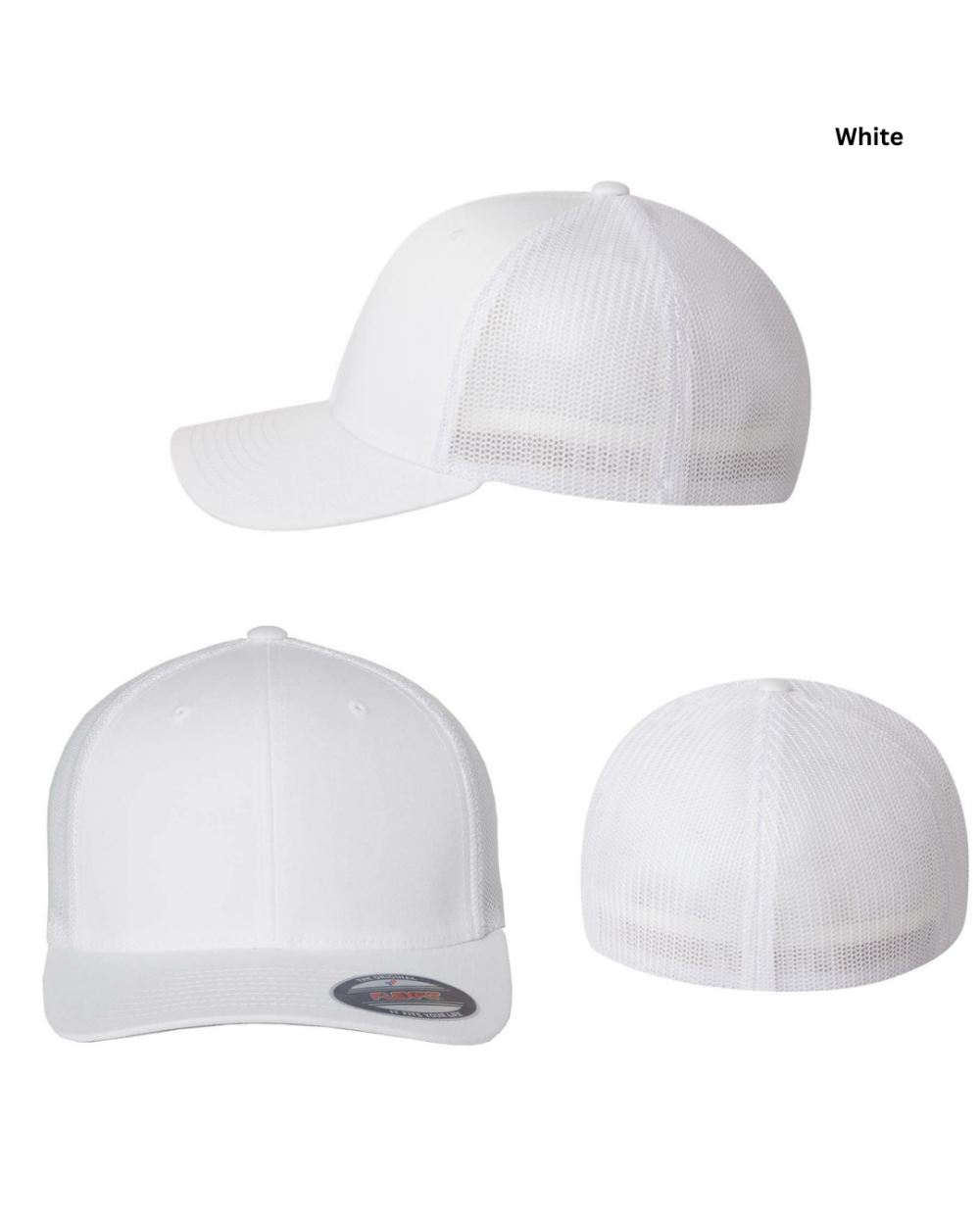 [TEAM NAME] Flexfit Fitted Trucker Hat